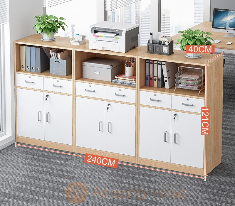 Frans 240cm Office File Cabinet Shelf Storage