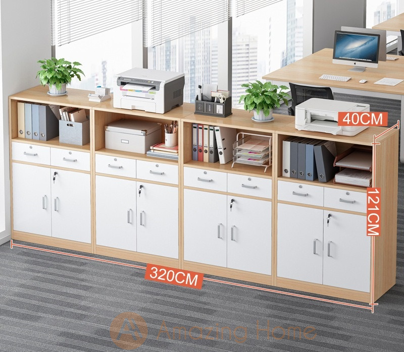 Frans 320cm Office File Cabinet Shelf Storage