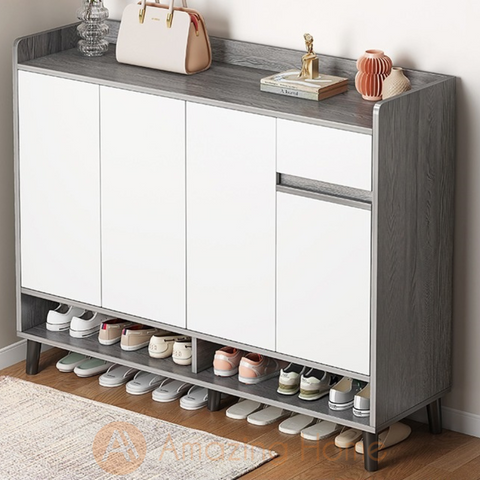 Keanu 120cm Shoe Cabinet 4 Door 1 Drawer