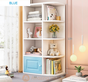 Snow Kids Bookshelf Cabinet Blue