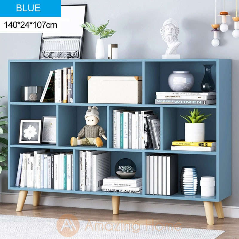 Fantasy Blue Kids Bookshelf With Legs Large