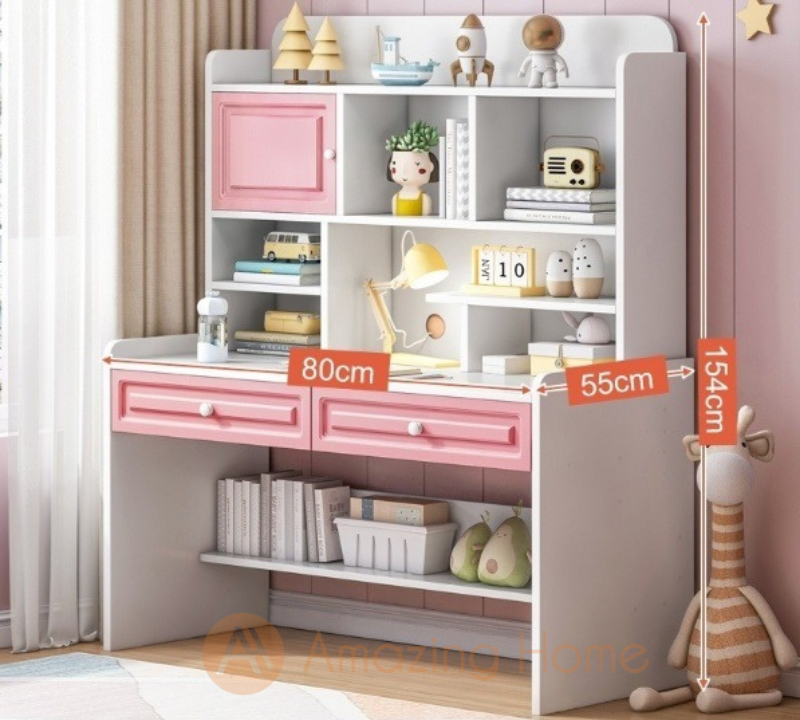 Santana Pink Children Study Table Small