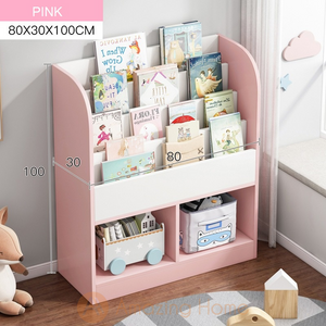 Halley Pink Kids Sling Bookshelf Storage