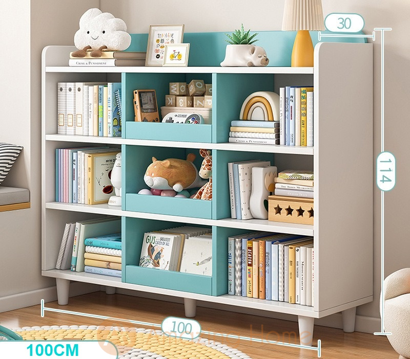 Alden Aqua Green Children Bookshelf Medium