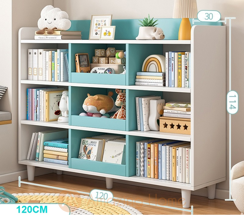 Alden Aqua Green Children Bookshelf Large