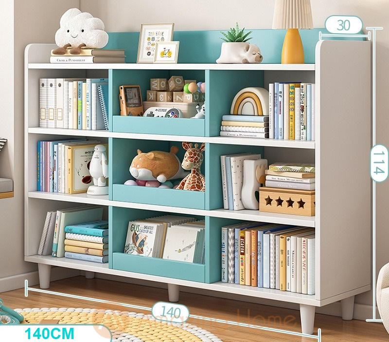 Alden Aqua Green Children Bookshelf Extra Large