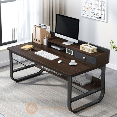 Anker Study Table Office Desk Open Shelf Book Shelf Small