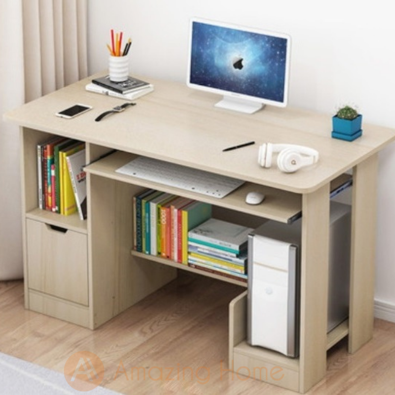 Noah Study Table With Book Shelf Medium