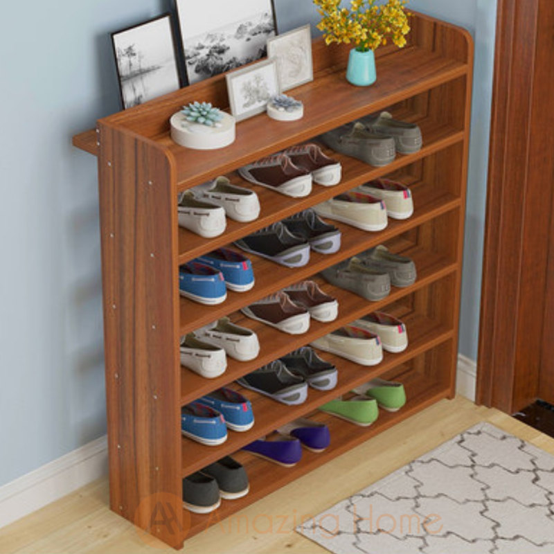 Hazel 6 Tier Wooden Shoe Rack