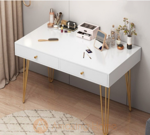 Belle Makeup Dressing Table White