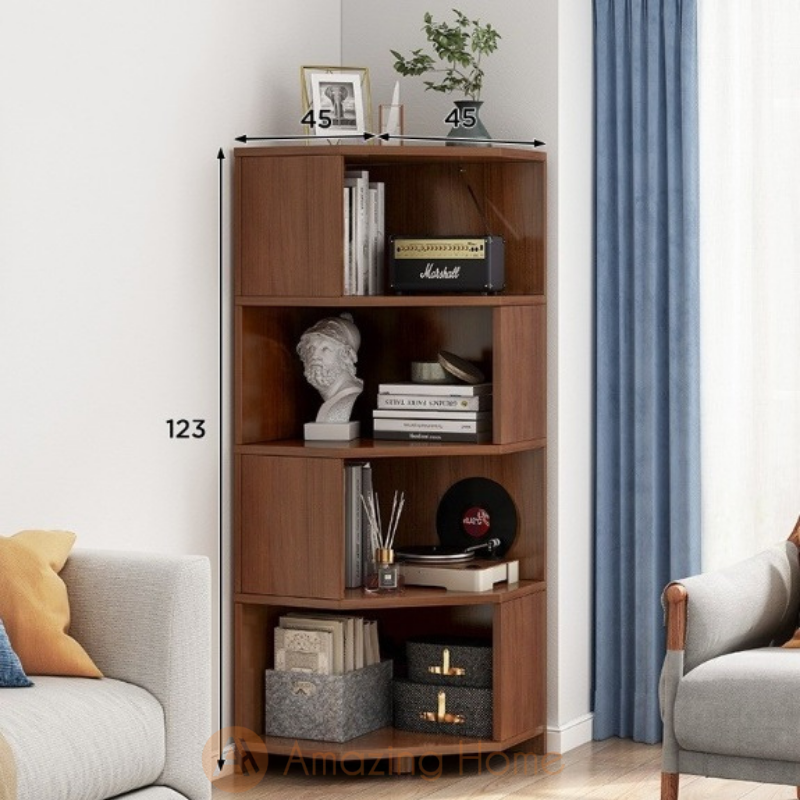 Taree 4 Tier Corner Shelf Storage