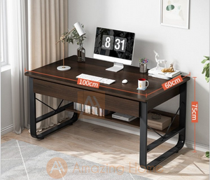 Anker Study Table Small Office Desk With Book Shelf Drawer