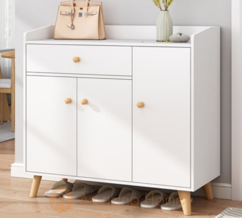 Lukas 3 Door 1 Drawer Shoe Cabinet With Legs
