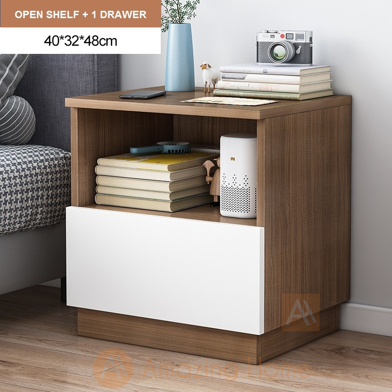 Aaren Bedside Cabinet 1 Drawer Bedside Table