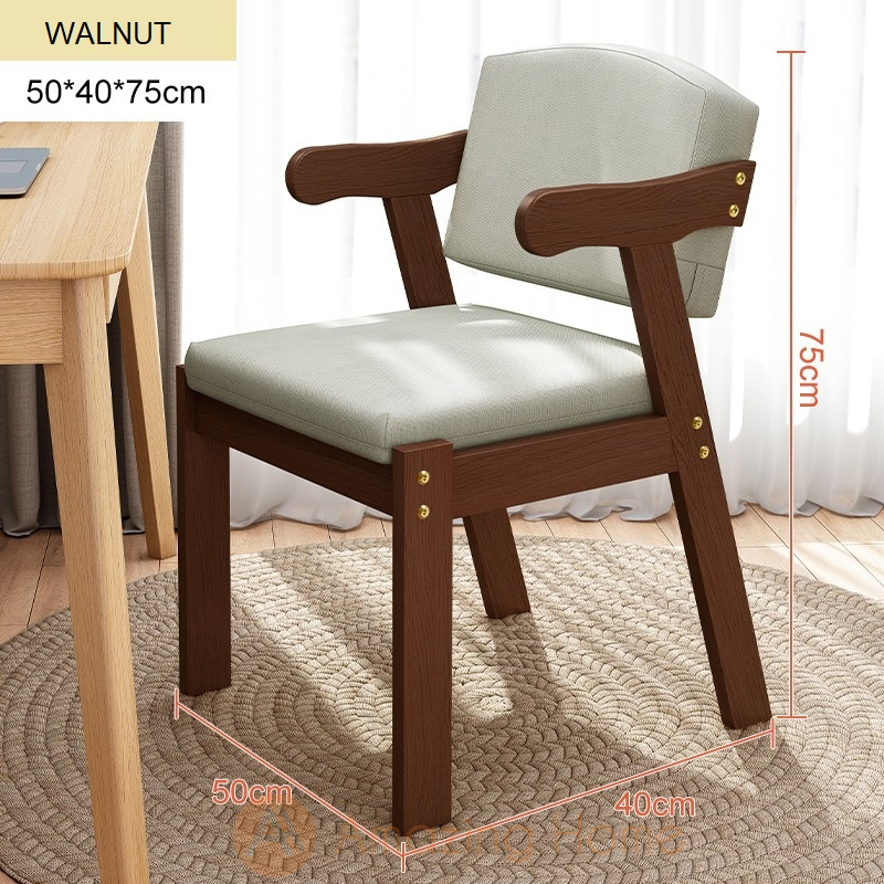 Magnus Walnut Wood Chair