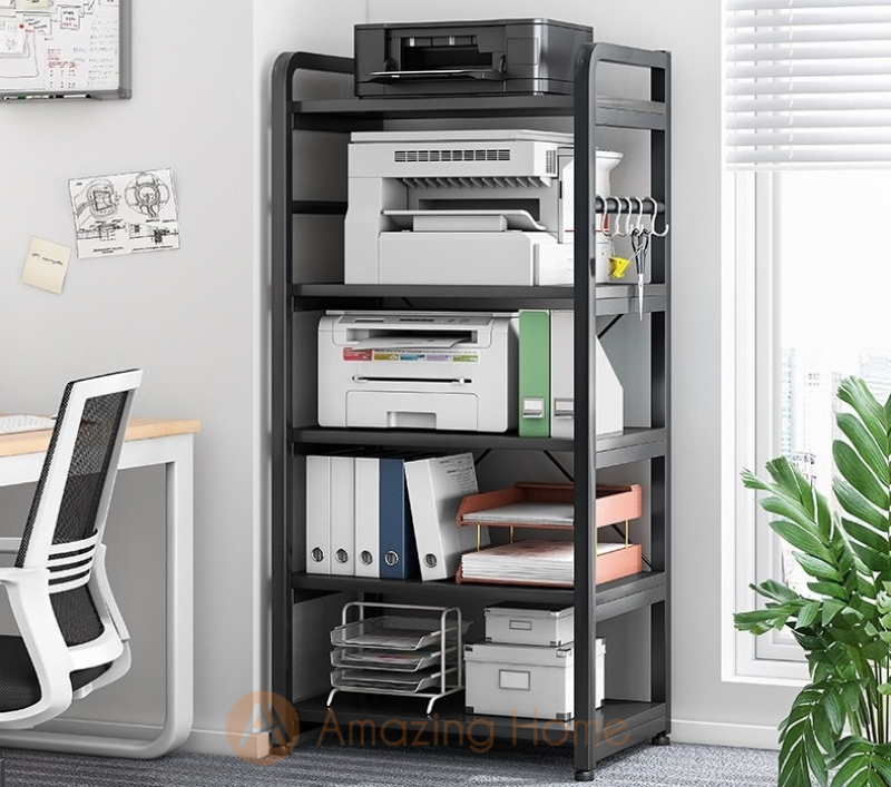 Oasis 5 Tier Floor Standing Office Storage Shelf Rack Stand
