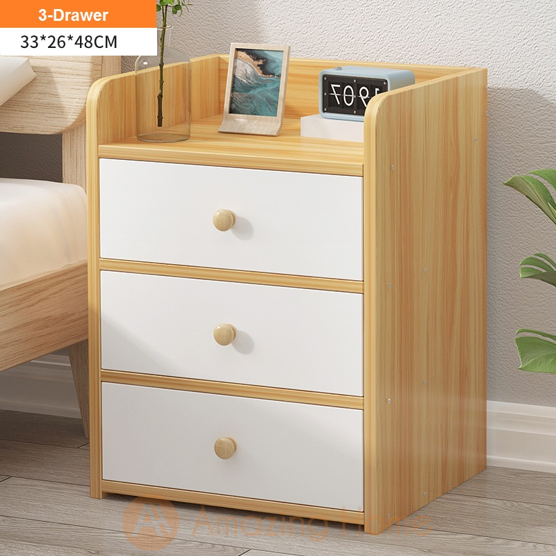 Enkel Bedside Table Bedside Cabinet With 3 Drawer