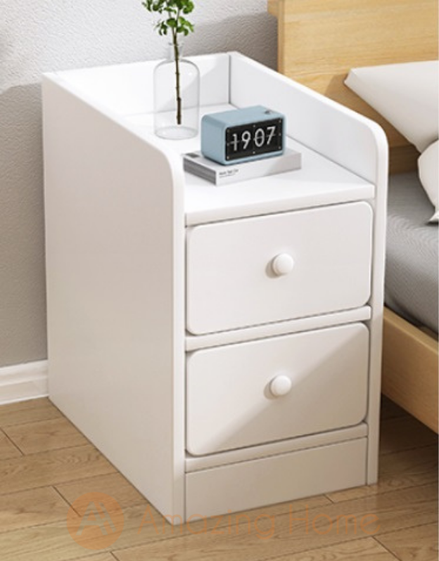 Blanca Small Side End Bedside Table Bedside Cabinet 2 Drawer