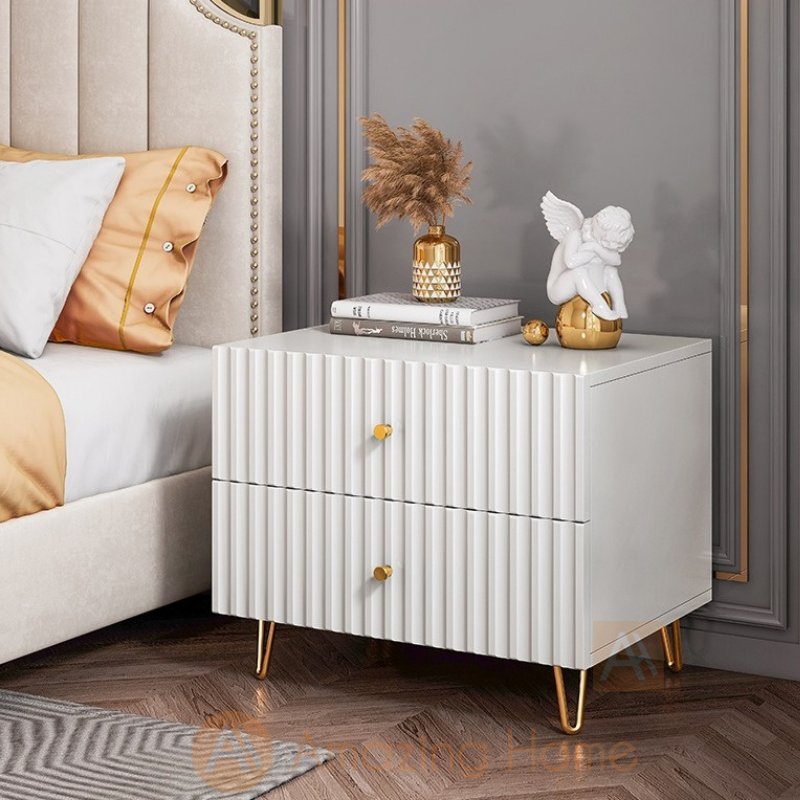 Harmony Bedside Cabinet 2 Drawer Bedside Table