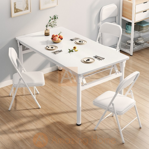 4 Seater Orien Folding Dining Table & Folding Chair Set