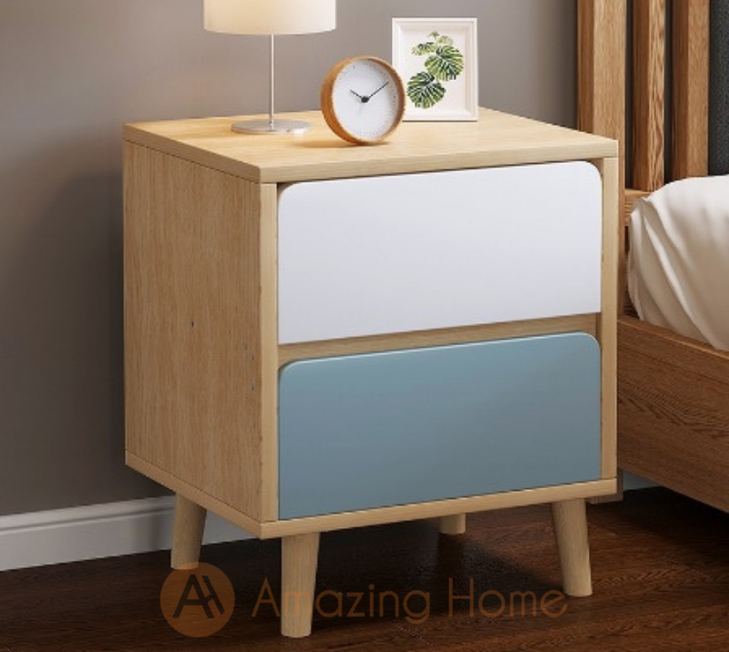 Bellezza 2 Drawer Bedside Table Bedside Cabinet With Legs