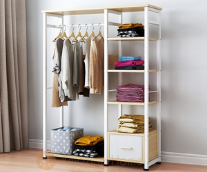 Taya Wardrobe Clothes Storage Rack Large
