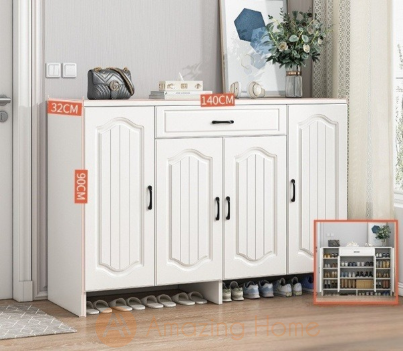 Aksel Hallway Shoe Cabinet 140cm