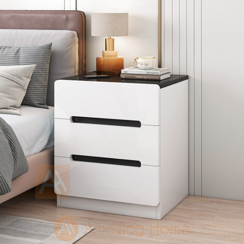 Suave Bedside Table 3 Drawer Bedside Cabinet Medium
