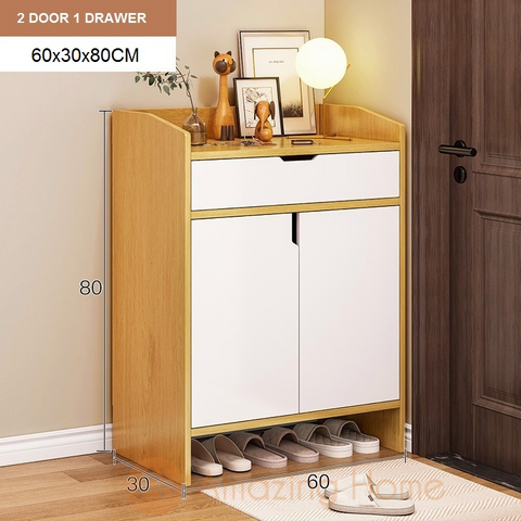 Ereka 2 Door 1 Drawer Shoe Cabinet