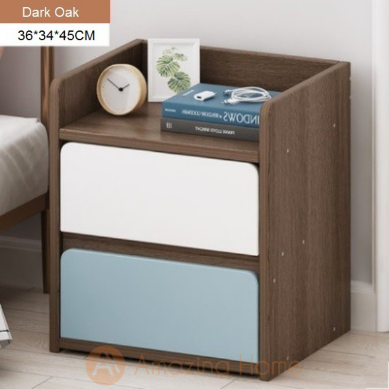 Bellezza Bedside Table Bedside Cabinet 2 Drawer