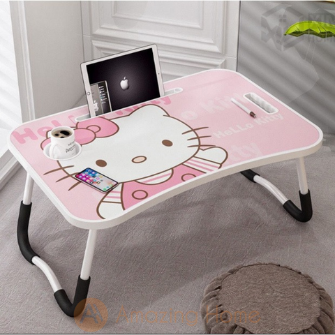 Kitty Cartoon Folding Laptop Study Table