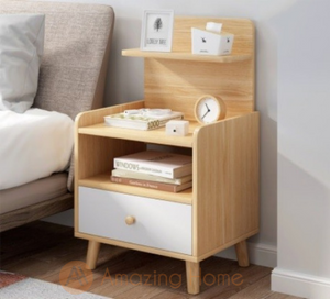 Arkin Open Shelf 1 Drawer Bedside Table Bedside Cabinet With Legs