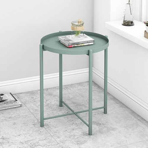 Amazing Home Round Coffee Table Side Table Stand Green